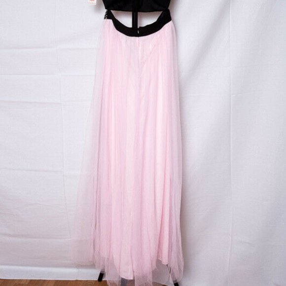 Blondie Nite Prom Bridesmaid Halter Formal Dress 9 - Picture 8 of 12